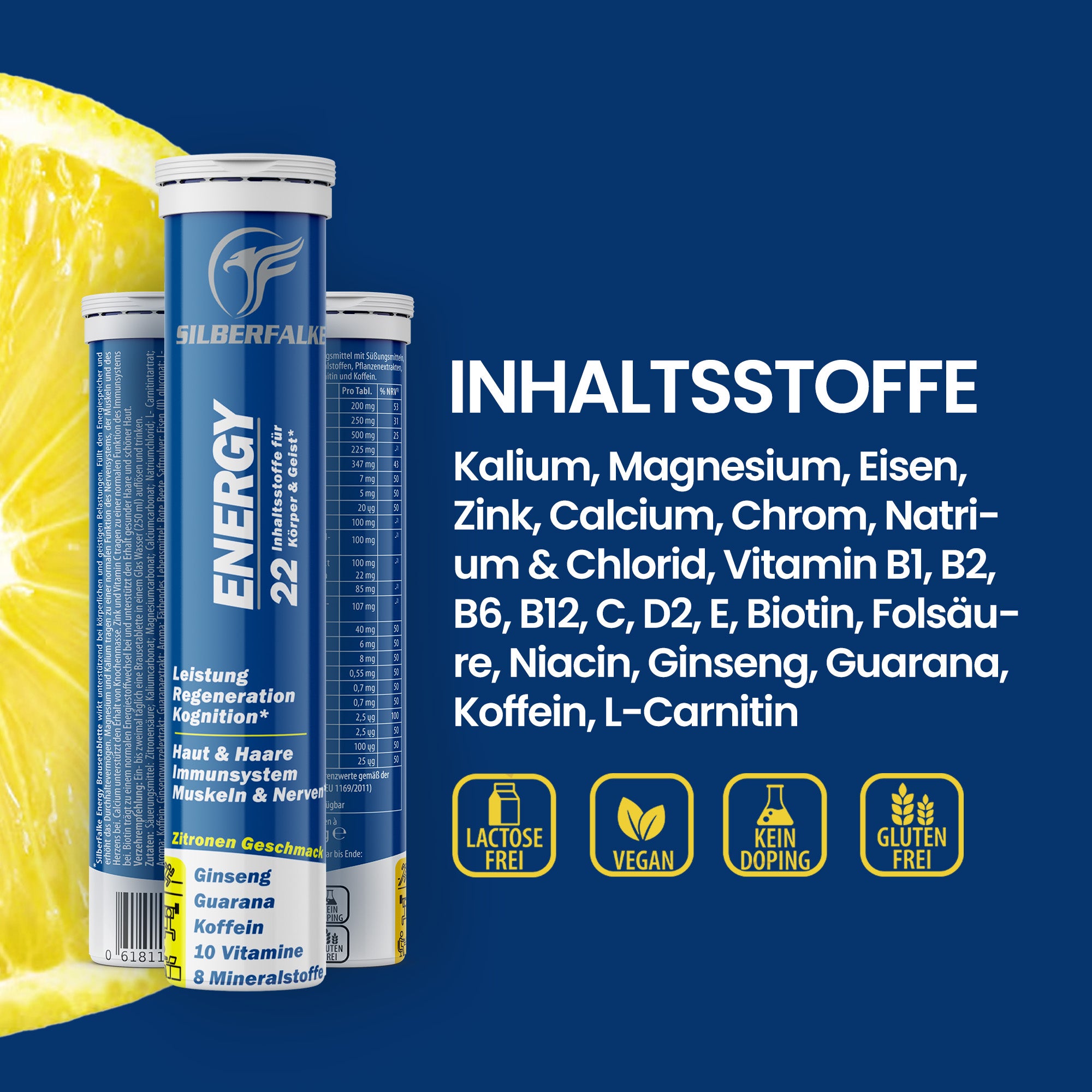 Energy Brausetablette Probierpaket - Zitrone