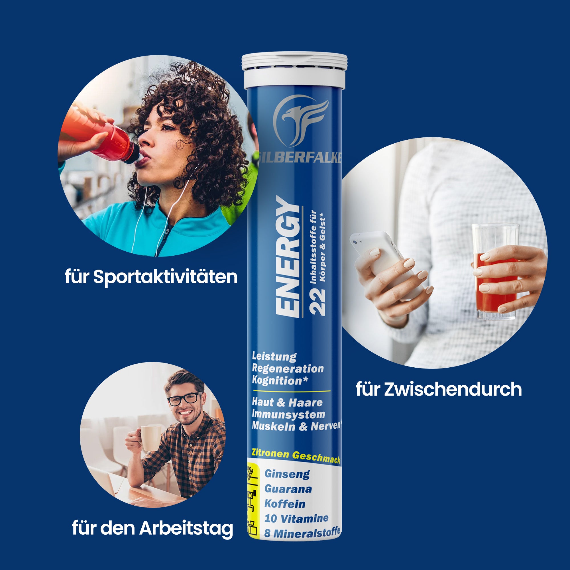 Energy Brausetablette Probierpaket - Zitrone