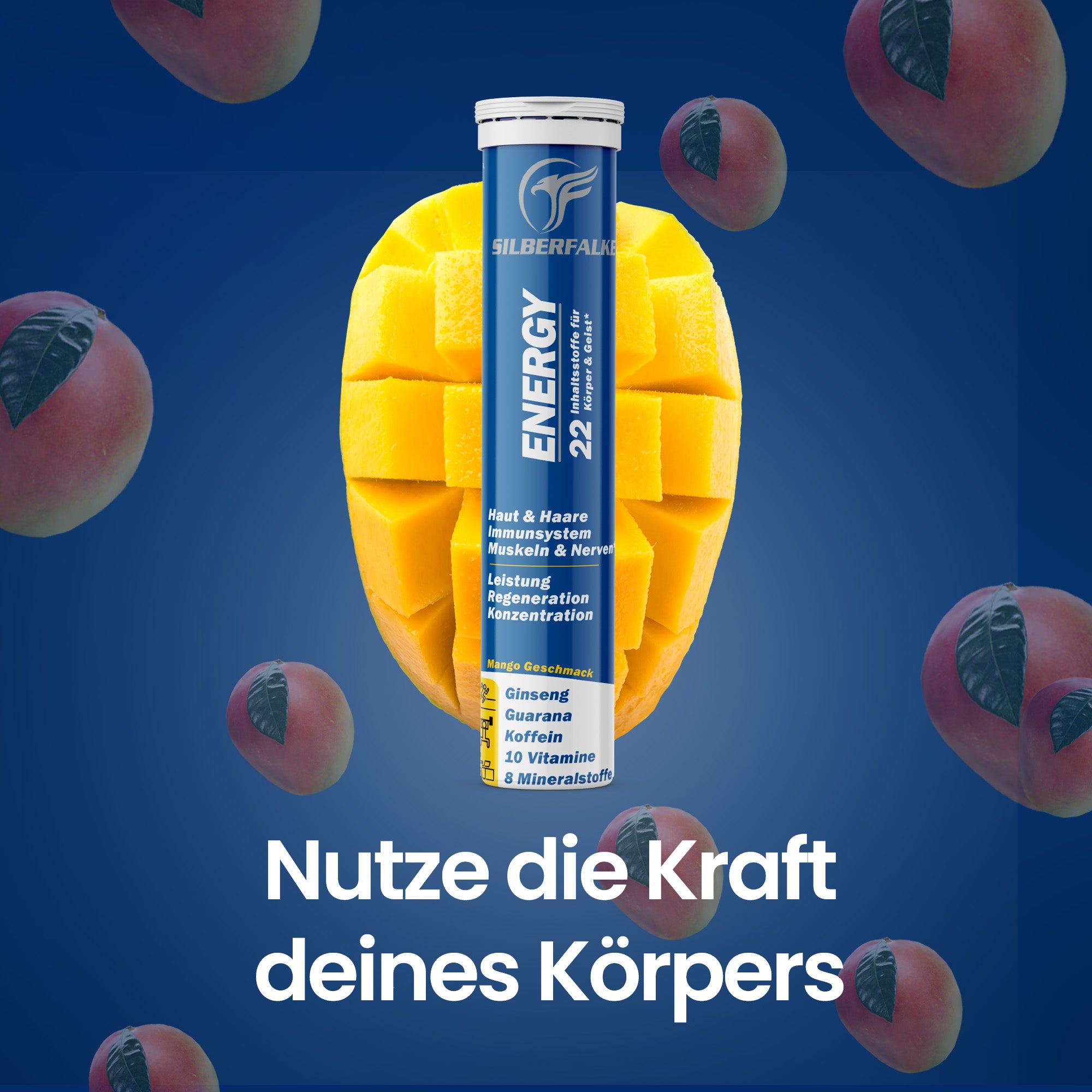 Energy Brausetablette Probierpaket - Mango